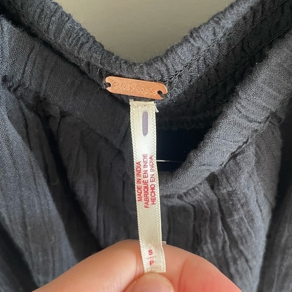 NWOT free people X’s and O’s midi black dress - Picture 7 of 7